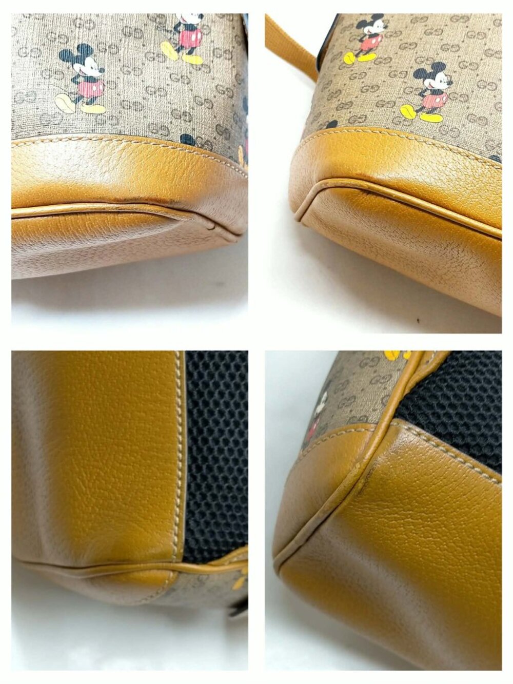 Authentic Gucci x Disney Mickey Mouse GG Supreme Backpack Brown Mini Luxury Bag - Picture 9 of 16